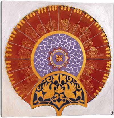 Indian Fan III Canvas Art Print - Berit Bredahl Nielsen