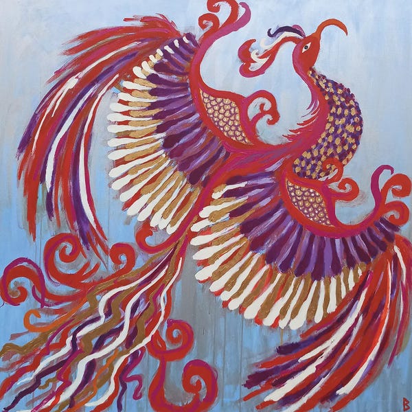 Berit Bredahl Nielsen: Proud Phoenix Flying Towards The Sun by Berit Bredahl Nielsen