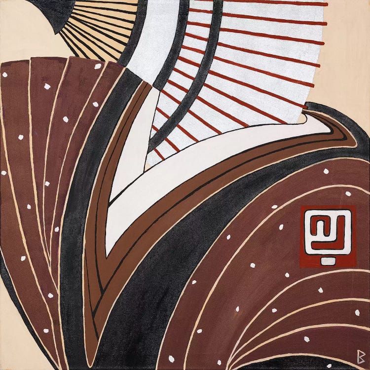 Kimono And Fan by Berit Bredahl Nielsen wall art