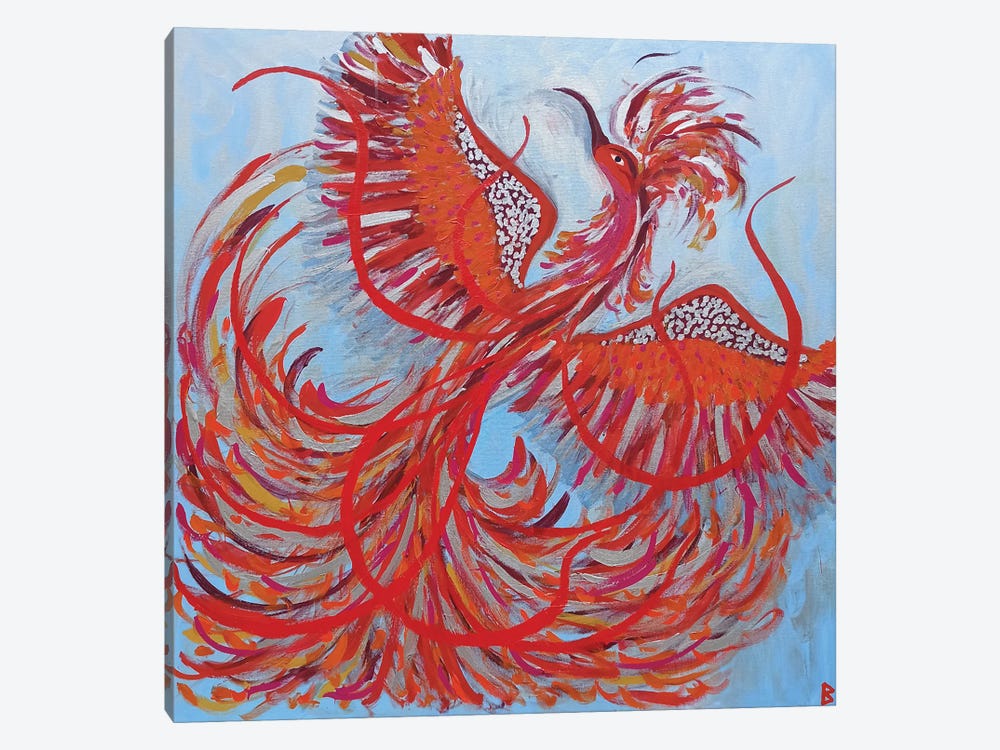 Firebird II by Berit Bredahl Nielsen 1-piece Canvas Print