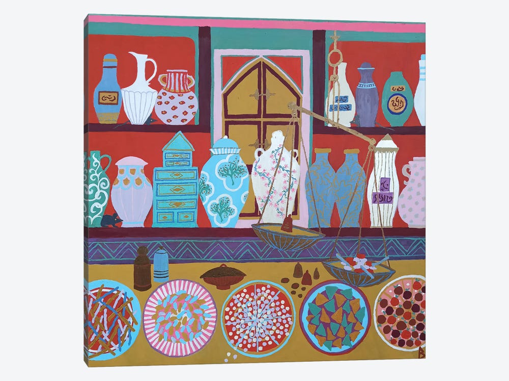 The Old Drug Store by Berit Bredahl Nielsen 1-piece Canvas Print
