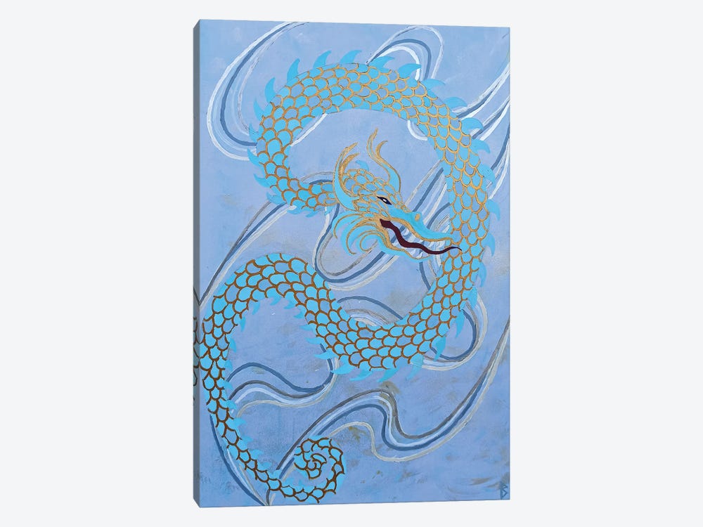 Water Dragon by Berit Bredahl Nielsen 1-piece Canvas Wall Art