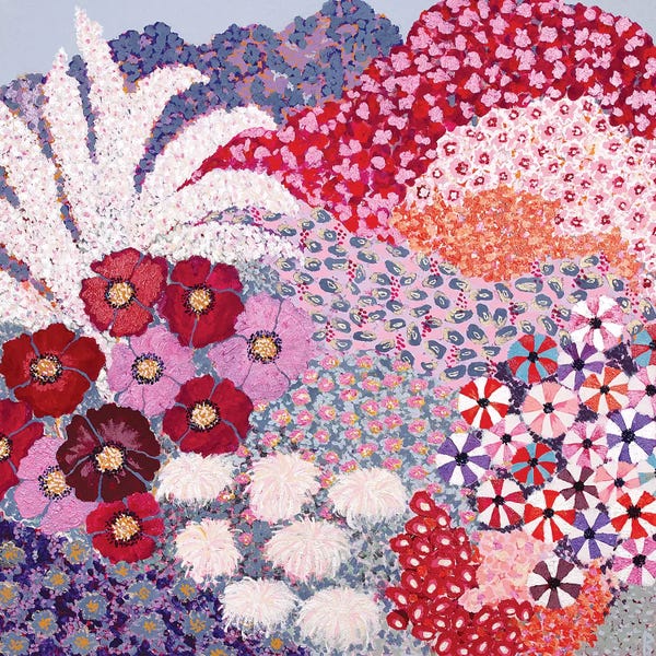 Berit Bredahl Nielsen: Garden With Poppies by Berit Bredahl Nielsen