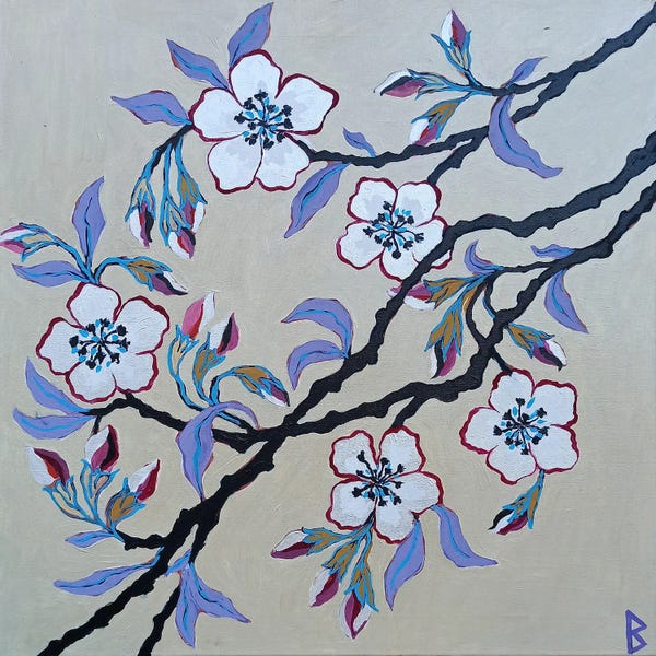 Berit Bredahl Nielsen: White Flowers by Berit Bredahl Nielsen