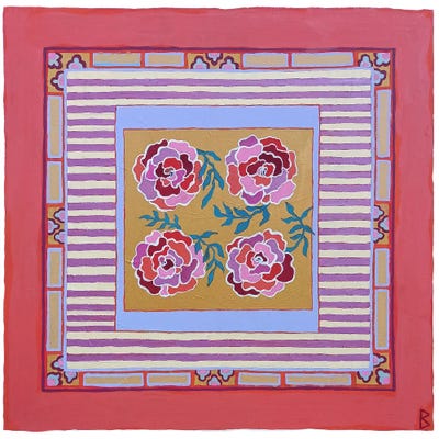 Four Roses by Berit Bredahl Nielsen art print