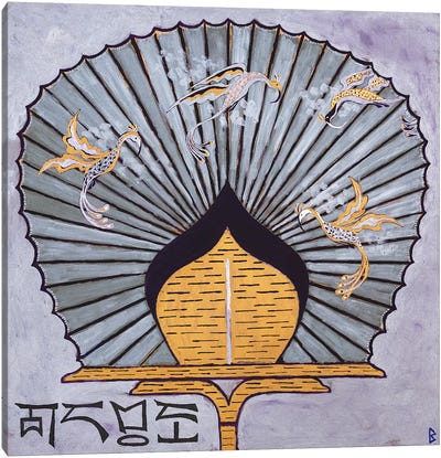 Oriental Fan III  Canvas Art Print
