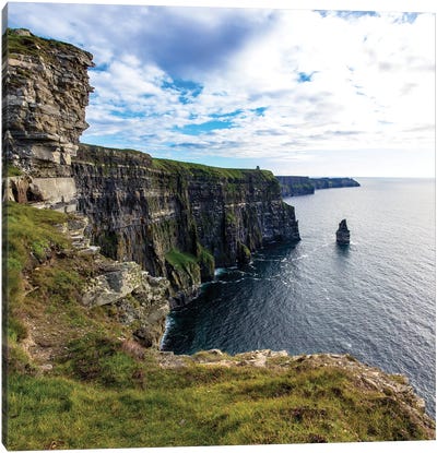 Cliffs Of Moher Square Canvas Art Print - Wonders of the World