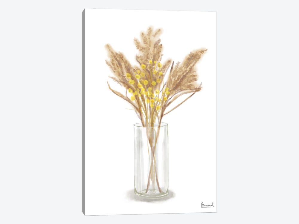 Dried Flower Yellow IV by Bannarot 1-piece Canvas Wall Art