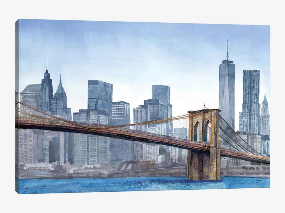 NY Skyline by Bannarot 1-piece Canvas Art