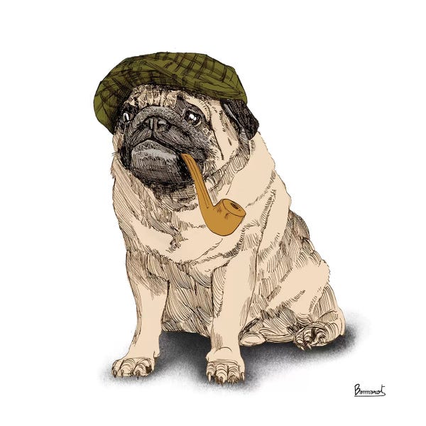 Bannarot: Pugs in hats II by Bannarot