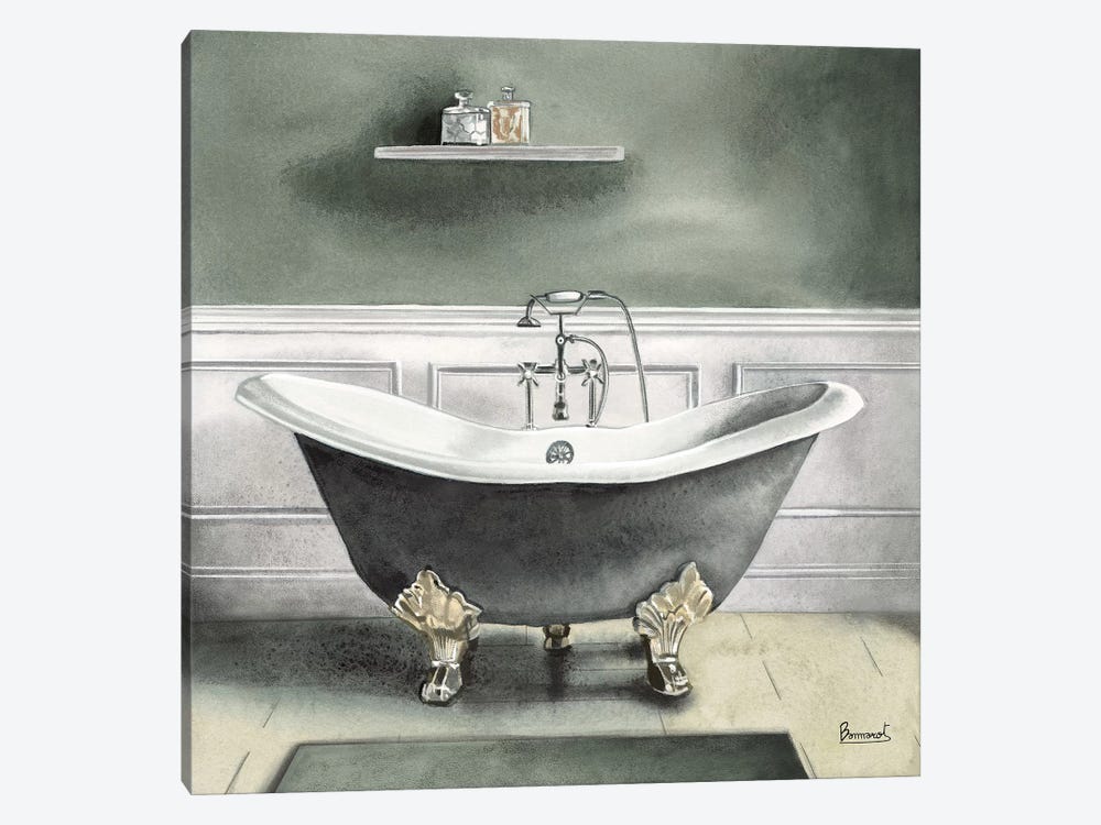 Smoky Gray Bath I by Bannarot 1-piece Art Print