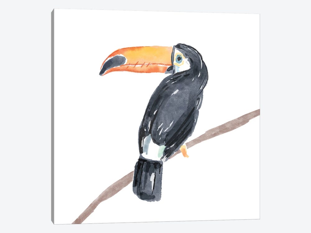 Tropical Toucan II by Bannarot 1-piece Canvas Art