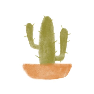 Watercolor Cactus V by Bannarot gallery poster