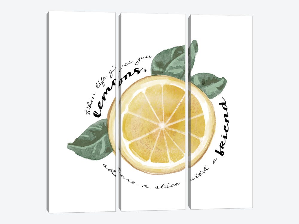 Citrus Limon Sentiment V by Bannarot 3-piece Art Print