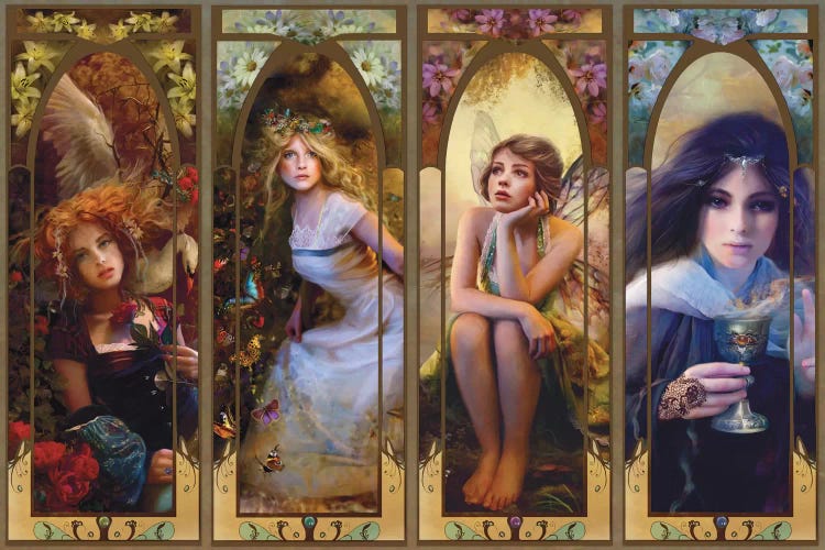 Ethereal Spirits by Bente Schlick wall art