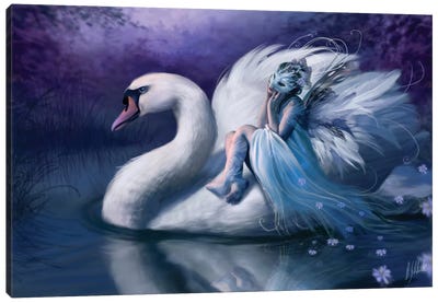 All Shall Fade Canvas Art Print - Swan Art