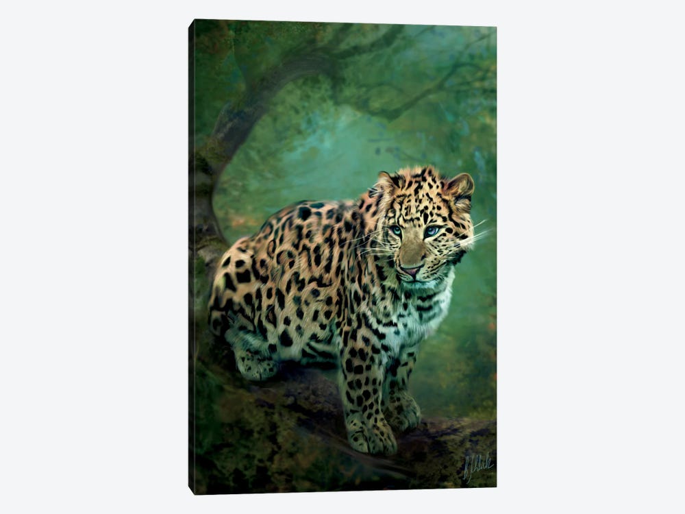 Leopard by Bente Schlick 1-piece Canvas Art Print