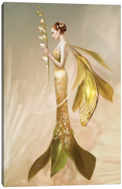 Lily Of The Valley Canvas Art Print - Mythical Creature Art