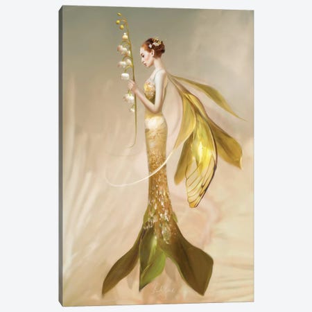 Lily Of The Valley Canvas Print #BNT29} by Bente Schlick Canvas Artwork