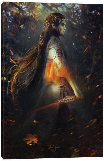 Phoenix Warrior Canvas Art Print - Warrior Art