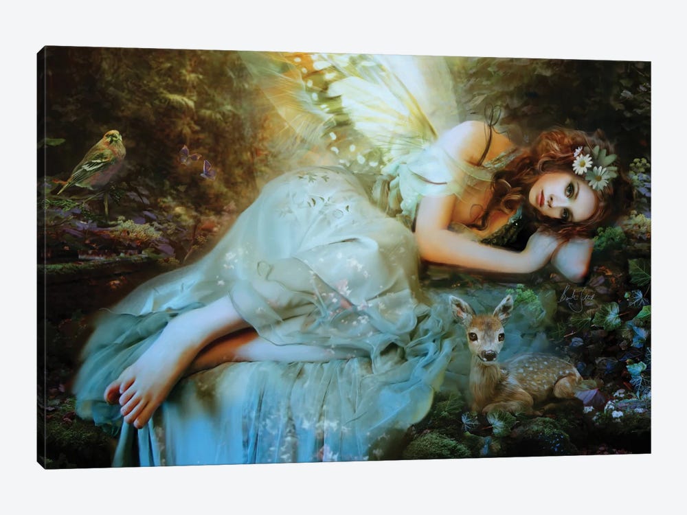 Spring Fairy by Bente Schlick 1-piece Canvas Art Print