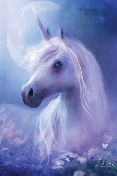 Kids Art Girls: Unicorn Moon by Bente Schlick