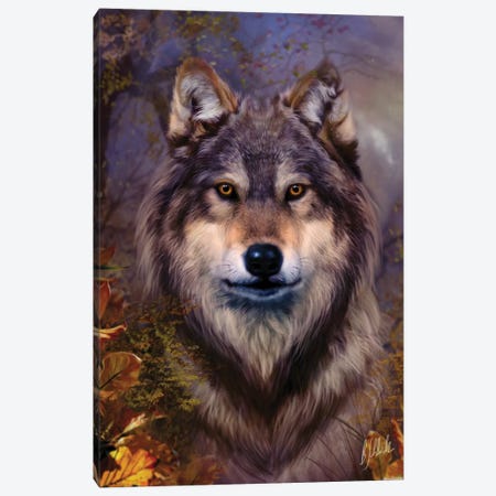 Wolf Variant I Canvas Print #BNT53} by Bente Schlick Canvas Print