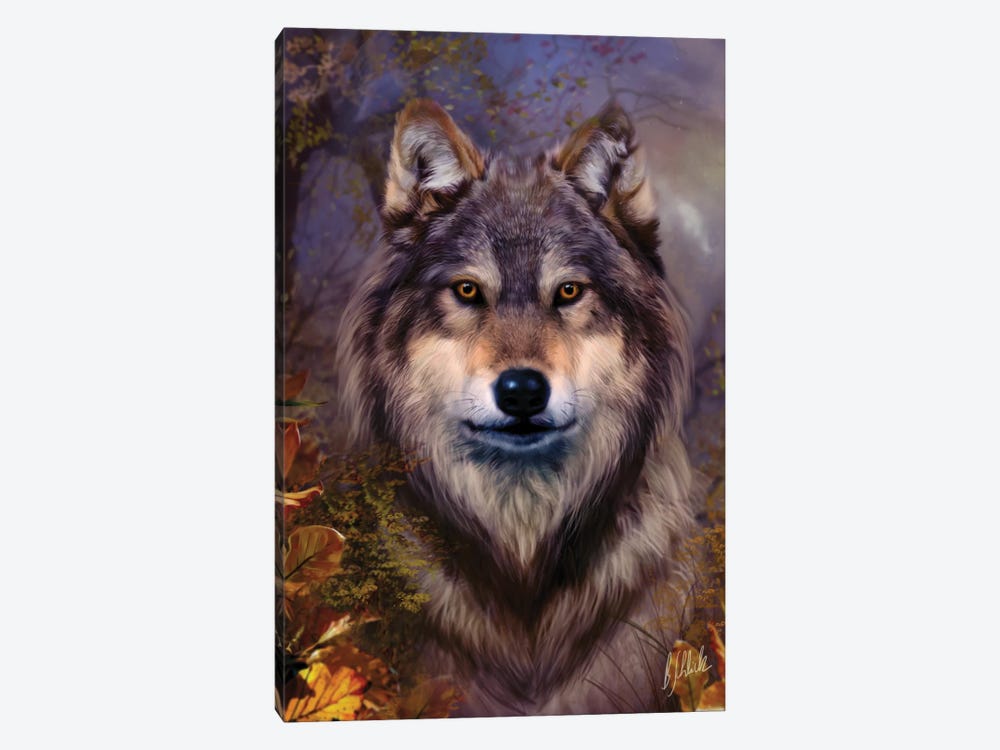 Wolf Variant I by Bente Schlick 1-piece Canvas Art Print