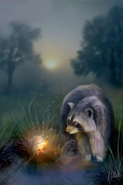 Raccoons: Away With The Fay by Bente Schlick