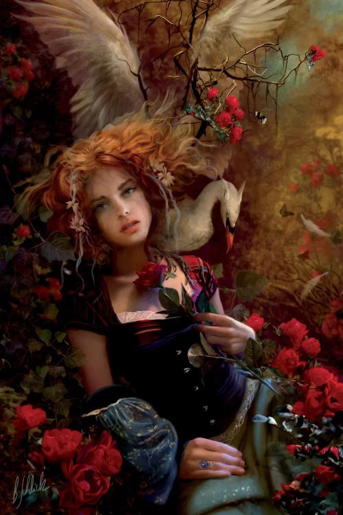 Be Still My Troubled Heart by Bente Schlick wall art