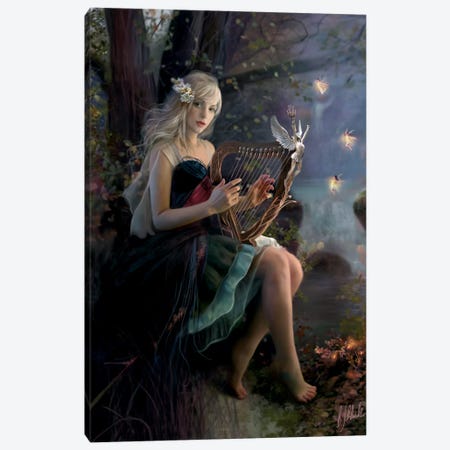 Enchanted Music Canvas Print #BNT64} by Bente Schlick Canvas Print