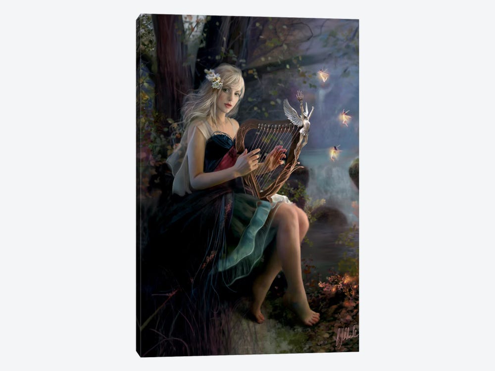 Enchanted Music by Bente Schlick 1-piece Canvas Print