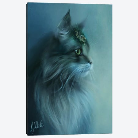 by Beautiful Art Cat Angelika | iCanvas Parker Hello Print