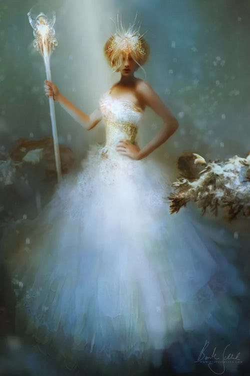 Snowfalls by Bente Schlick wall art