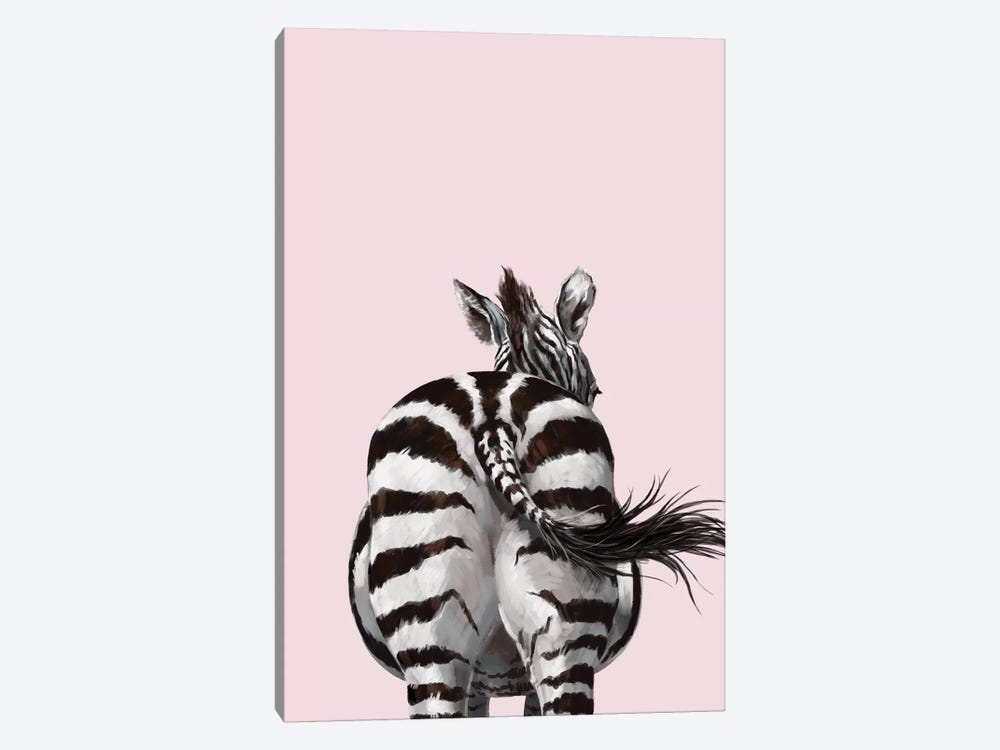 Zebra Butt by Big Nose Work 1-piece Canvas Artwork