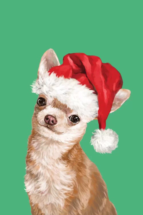 Christmas Chihuahua by Big Nose Work wall art