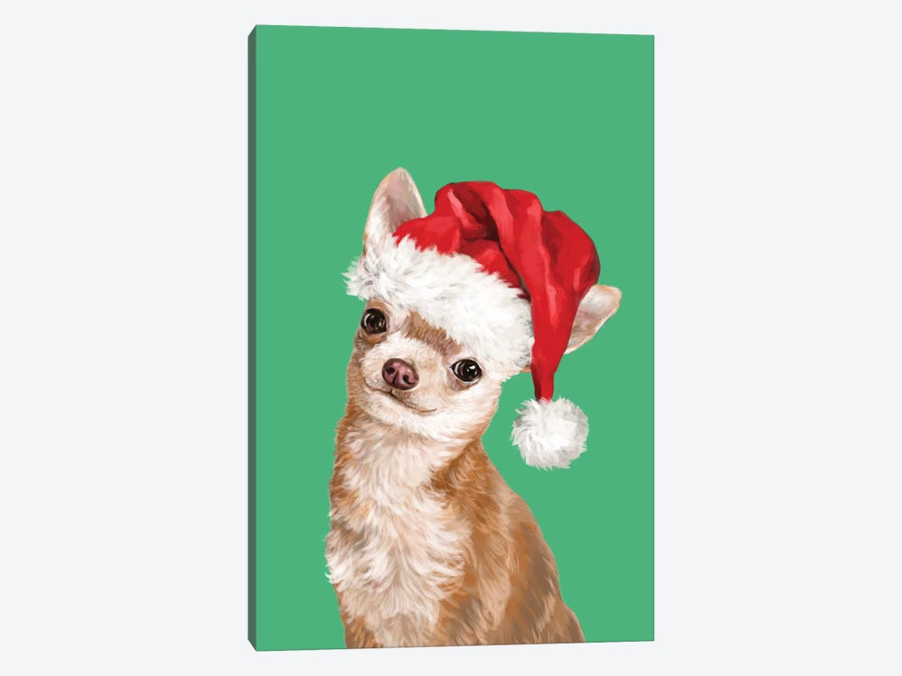Christmas Chihuahua by Big Nose Work 1-piece Canvas Art