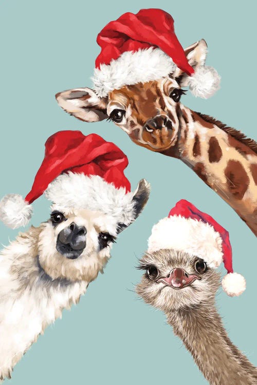 Christmas Animals Gang by Big Nose Work wall art