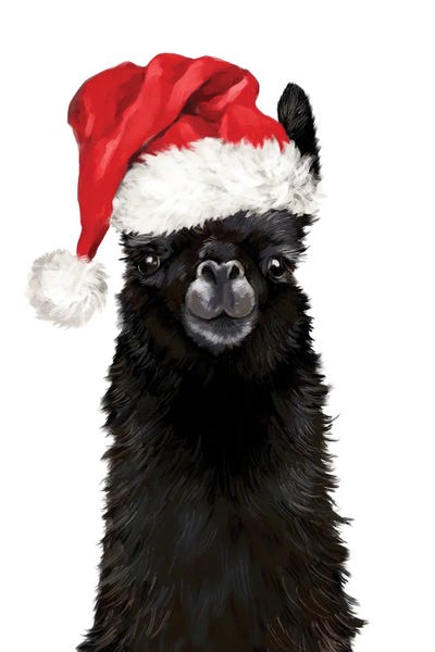 Christmas Animals: Christmas Black Llama by Big Nose Work