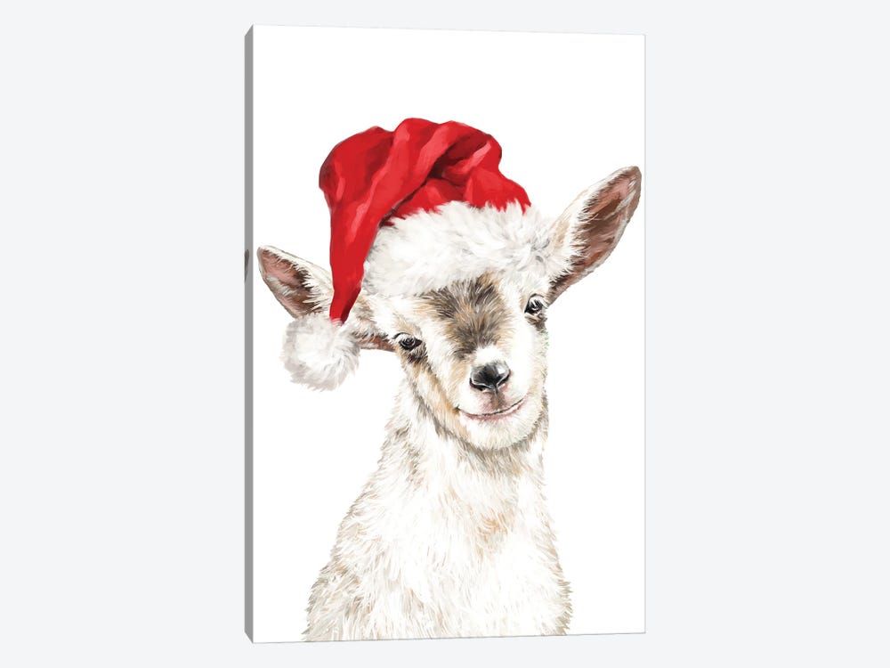 Oh My Christmas Goat by Big Nose Work 1-piece Canvas Wall Art