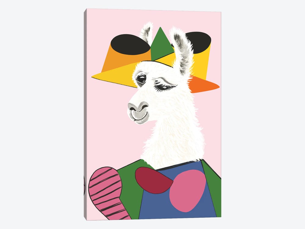Portrait Of Llama by Big Nose Work 1-piece Art Print
