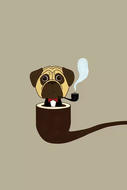 Big Boss Pug by Big Nose Work wall art