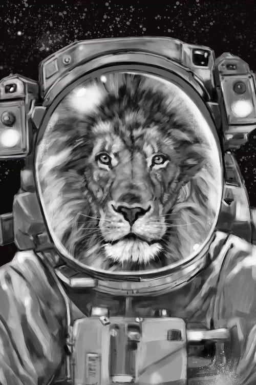 Astronaut Lion Selfie