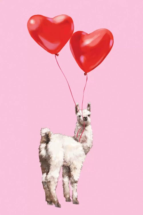 Llama And The Love Balloons