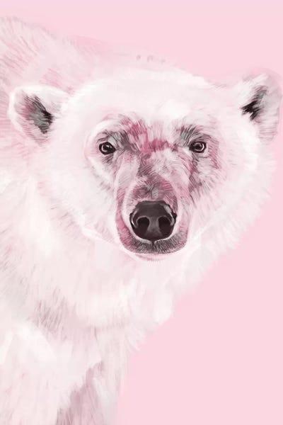 Polar Bears: Polar Bear In Pink by Big Nose Work
