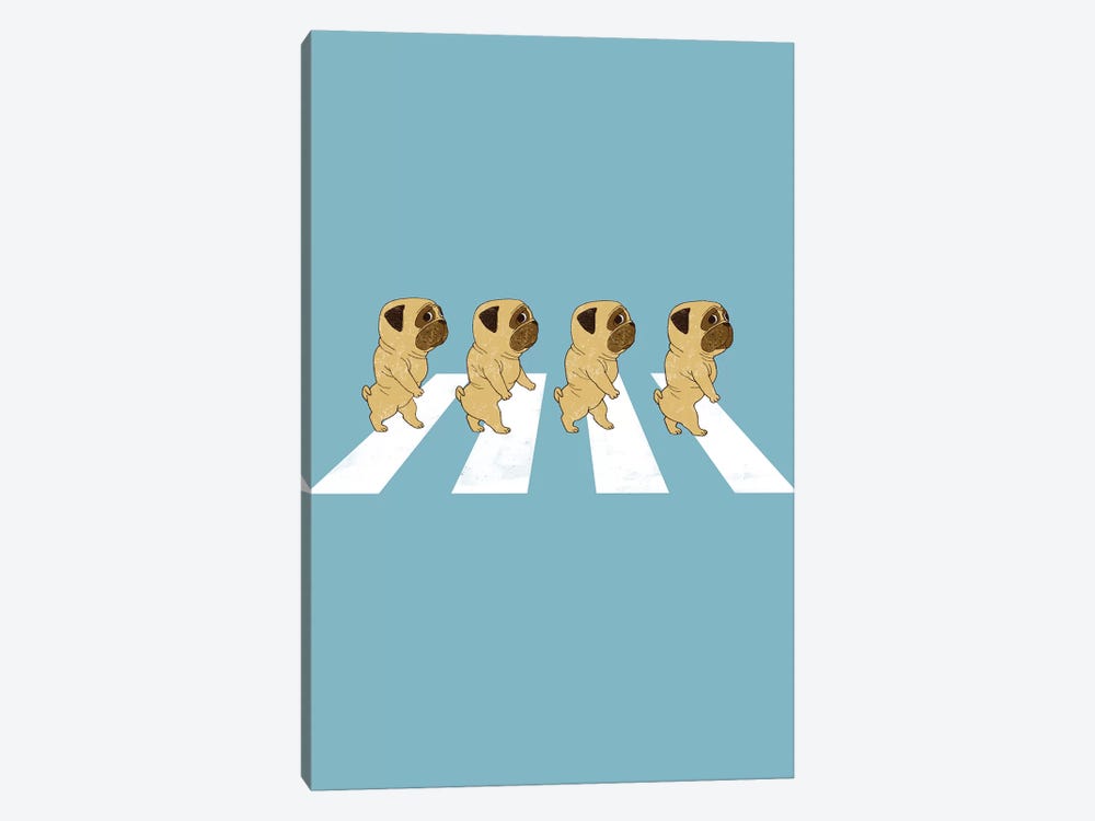 Puggy Road by Big Nose Work 1-piece Canvas Print
