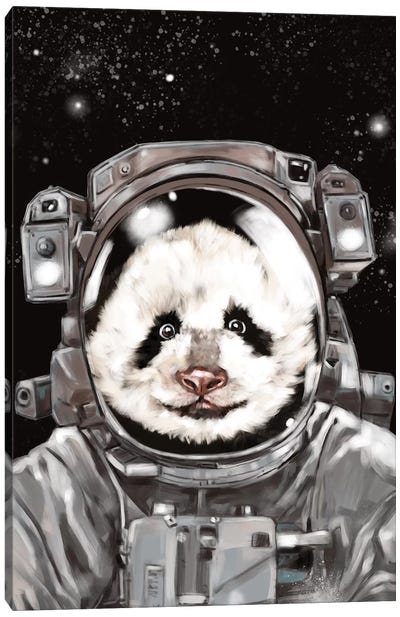 Astronaut Panda Selfie Canvas Art Print - Big Nose Work