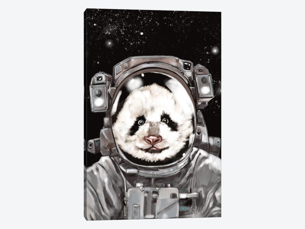Astronaut Panda Selfie by Big Nose Work 1-piece Canvas Art Print
