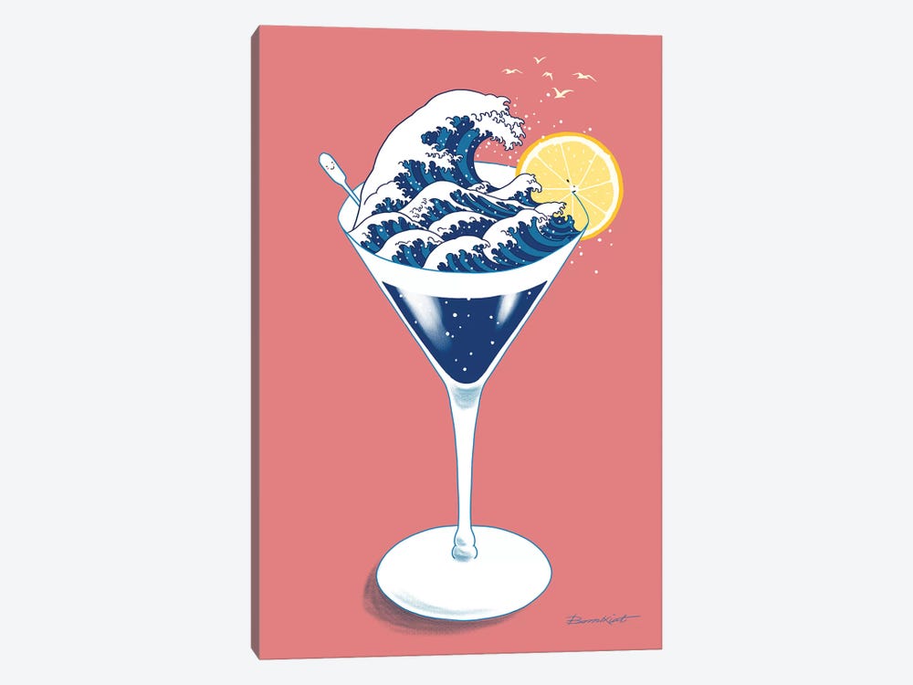 Wave Cocktail by Big Nose Work 1-piece Canvas Wall Art