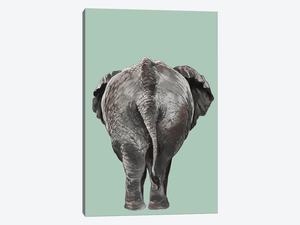 Elephant Butt by Big Nose Work 1-piece Canvas Wall Art